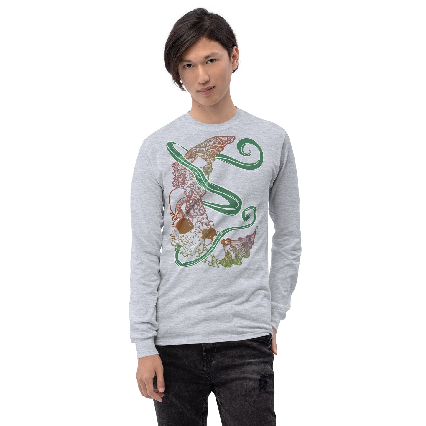 Earthy Mushroom Magic Long Sleeve Shirt