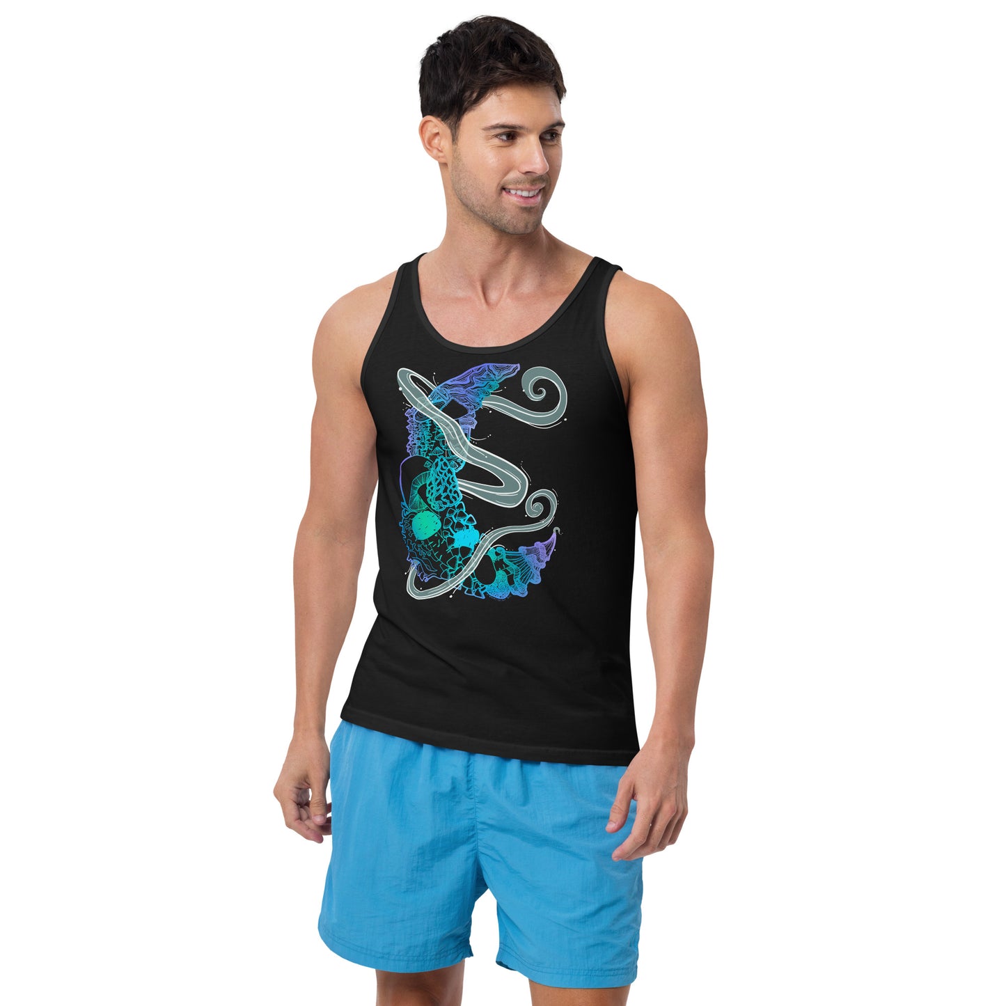 Cool Mushroom Moon Magic Tank Top