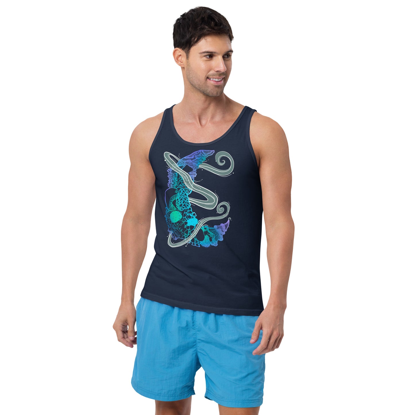 Cool Mushroom Moon Magic Tank Top