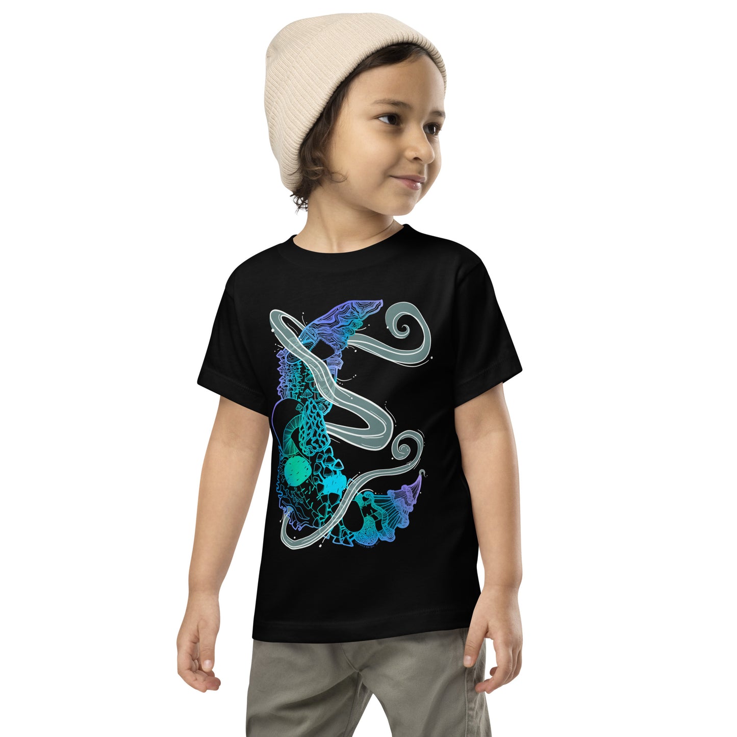 Cool Mushroom Magic Toddler Short Sleeve Tee