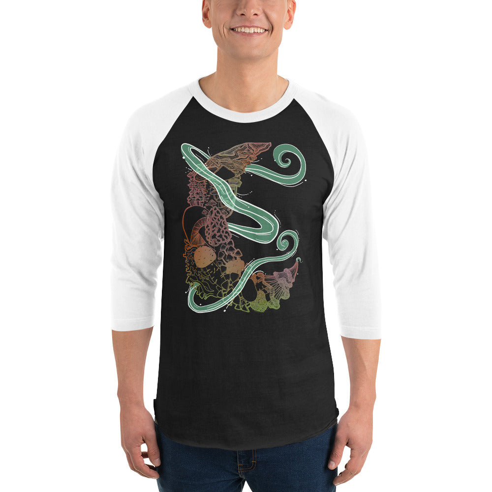 BMore Fungi 3/4 sleeve raglan shirt