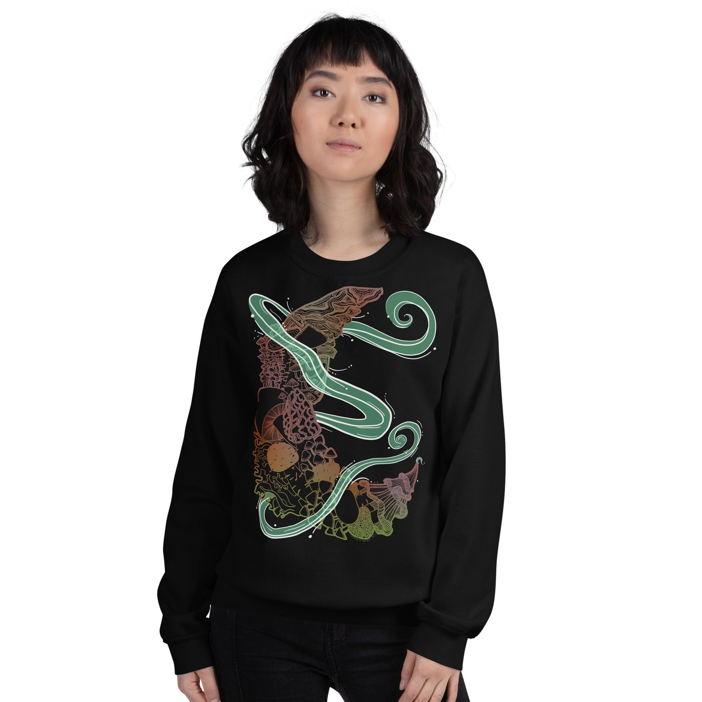 Earthy Mushroom Magic Unisex Sweatshirt
