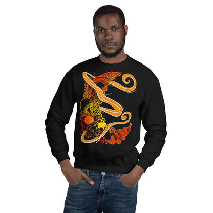Fire Mushroom Moon Magic Unisex Sweatshirt