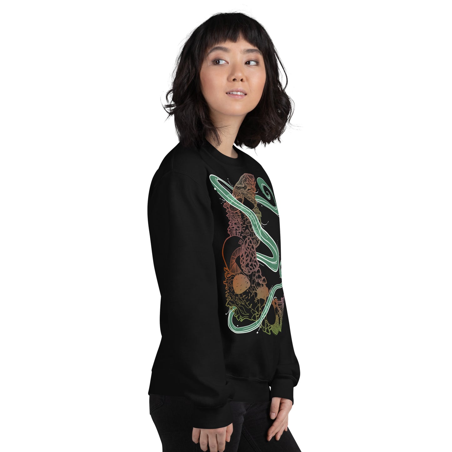 Earthy Mushroom Magic Unisex Sweatshirt