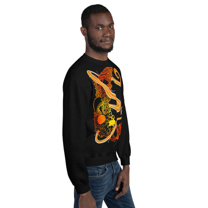 Fire Mushroom Moon Magic Unisex Sweatshirt