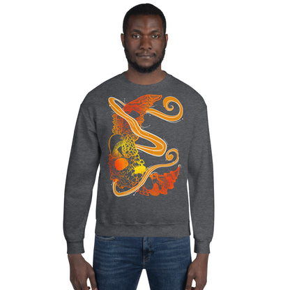 Fire Mushroom Moon Magic Unisex Sweatshirt