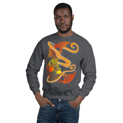 Fire Mushroom Moon Magic Unisex Sweatshirt