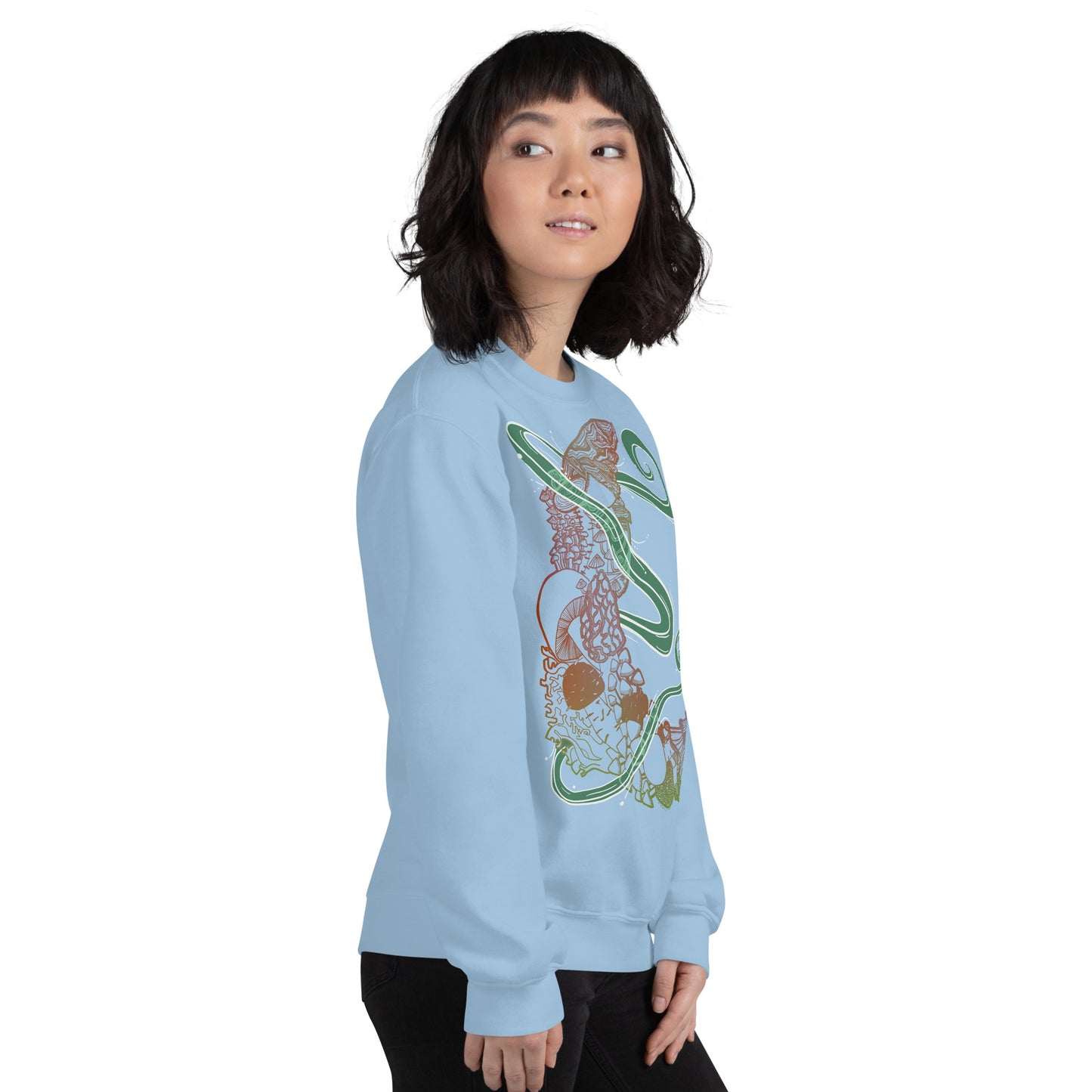 Earthy Mushroom Magic Unisex Sweatshirt
