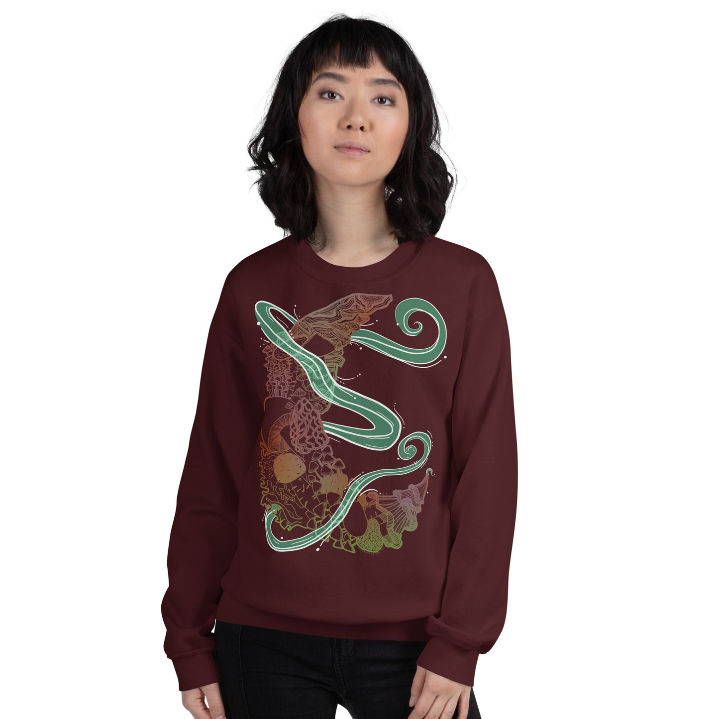 Earthy Mushroom Magic Unisex Sweatshirt