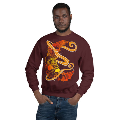 Fire Mushroom Moon Magic Unisex Sweatshirt