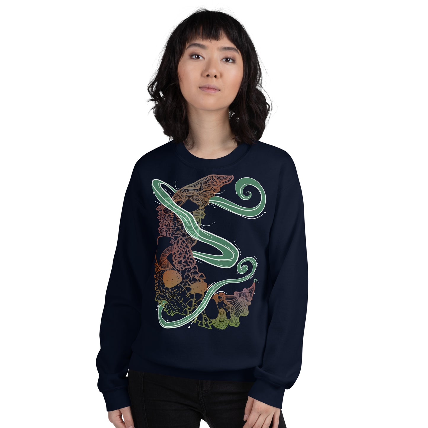 Earthy Mushroom Magic Unisex Sweatshirt