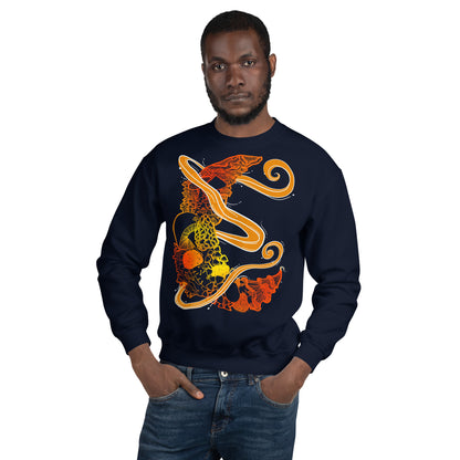 Fire Mushroom Moon Magic Unisex Sweatshirt