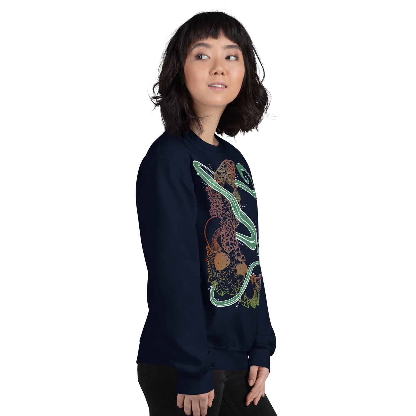 Earthy Mushroom Magic Unisex Sweatshirt