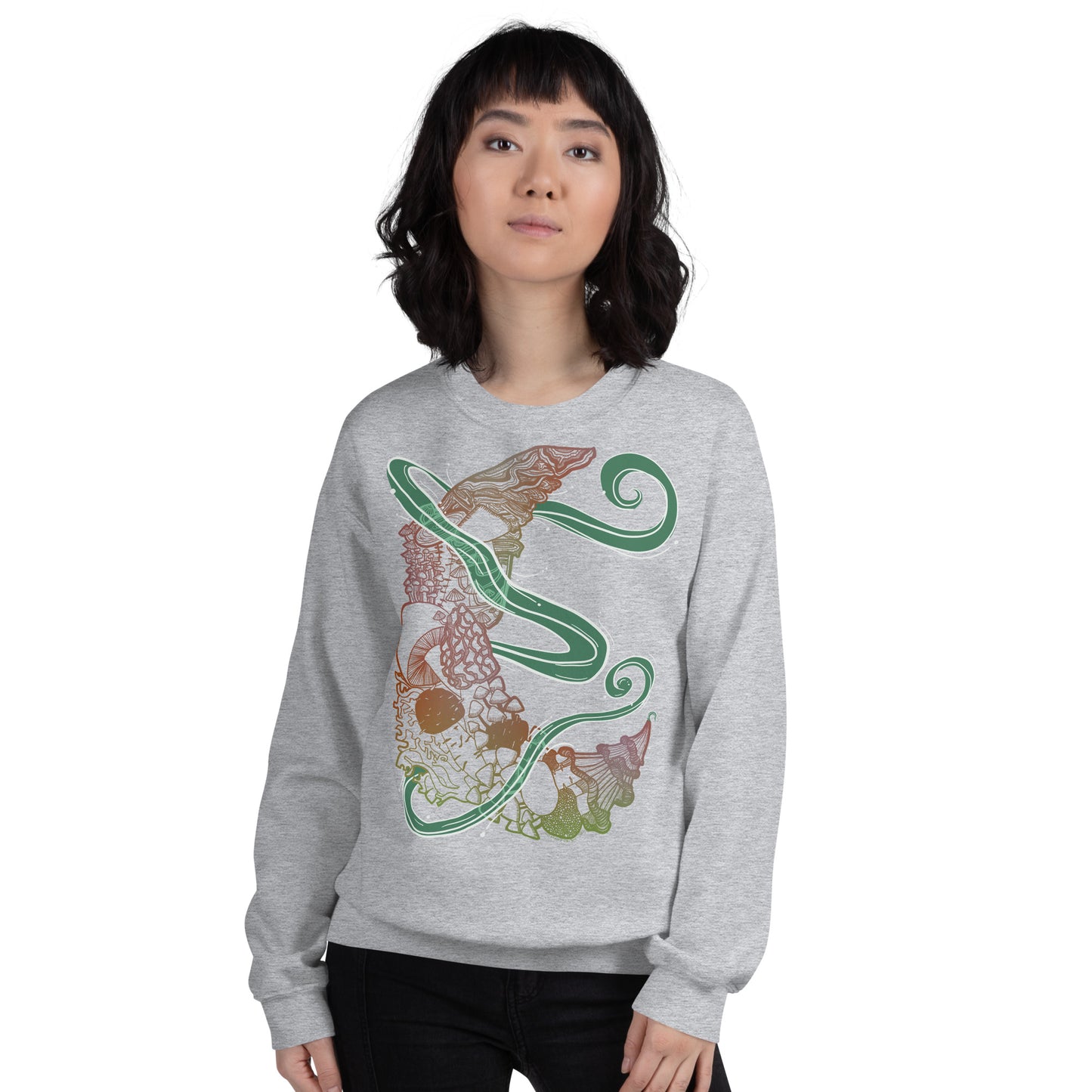 Earthy Mushroom Magic Unisex Sweatshirt