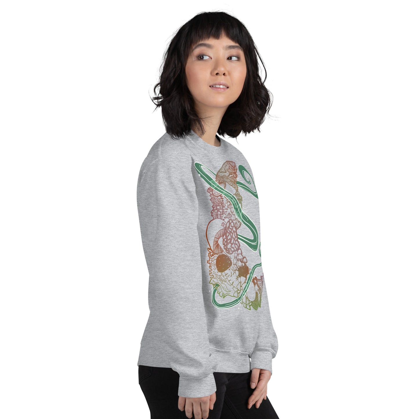 Earthy Mushroom Magic Unisex Sweatshirt