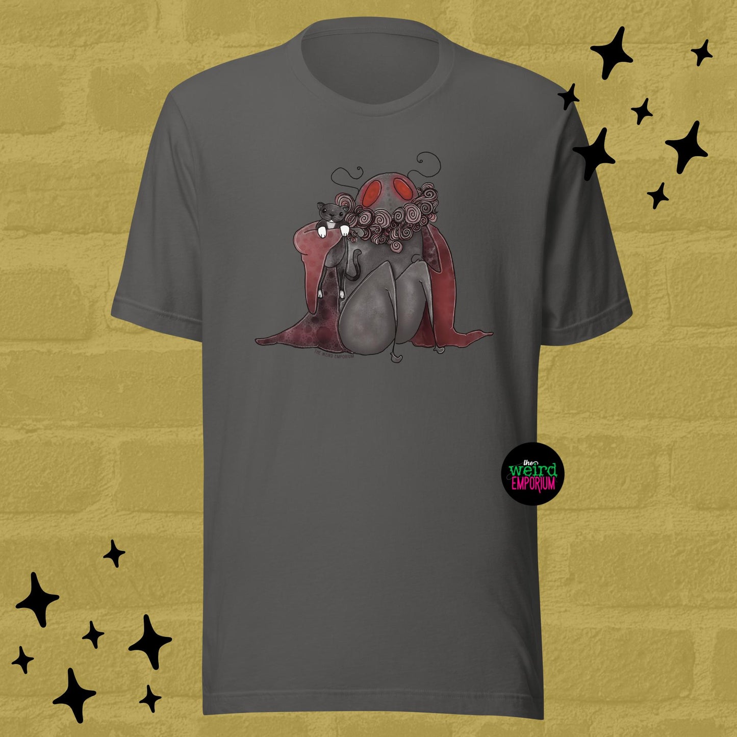 Mothman & Cat Tshirt