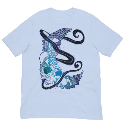 Dark Blue Mushroom Tshirt
