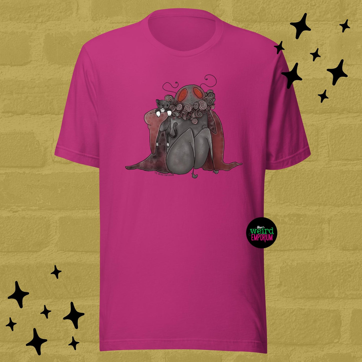 Mothman & Cat Tshirt