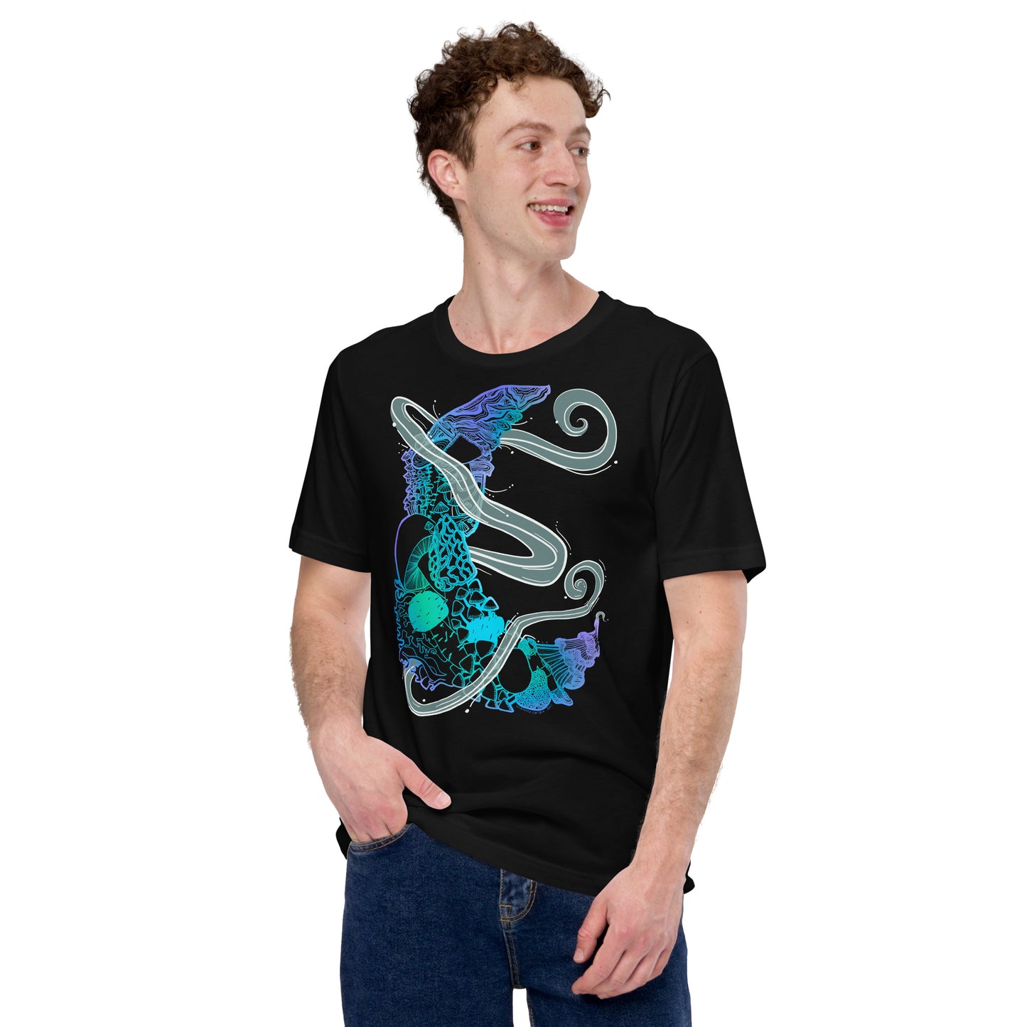 Cool Mushroom Moon Magic T-Shirt