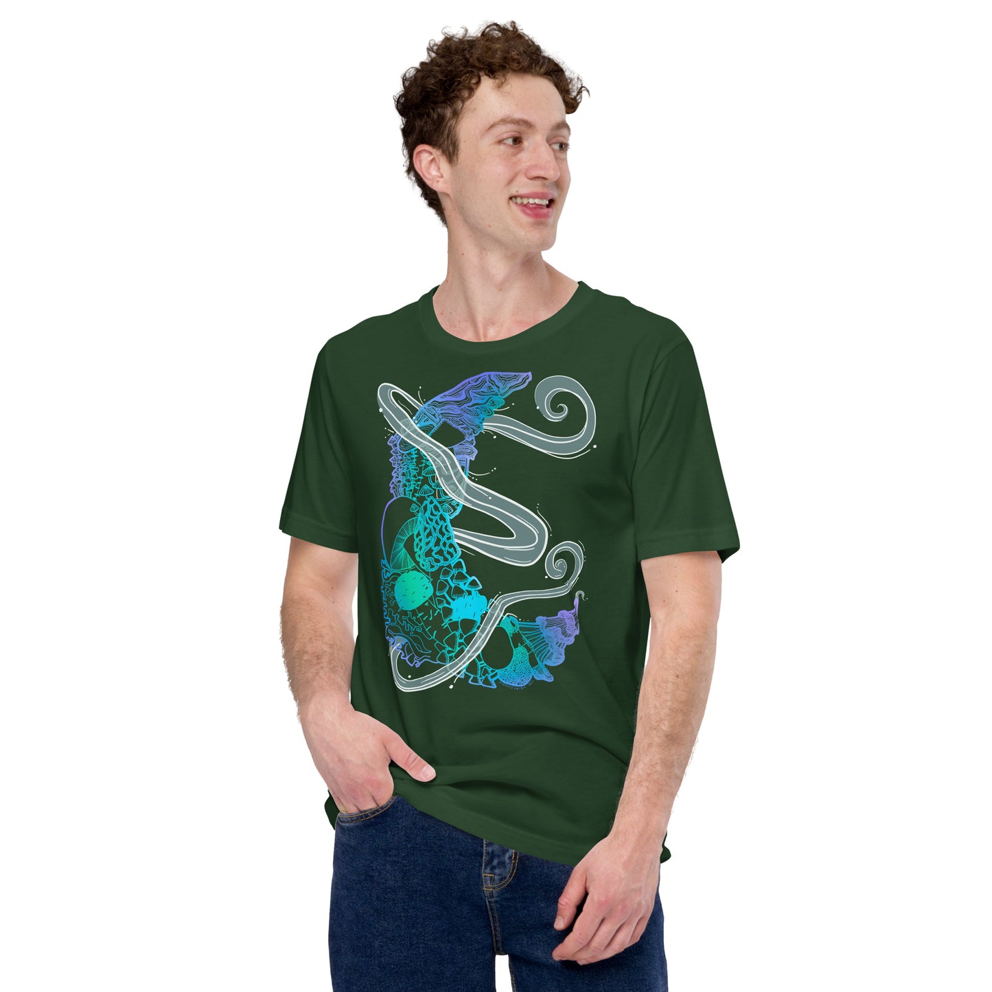 Cool Mushroom Moon Magic T-Shirt