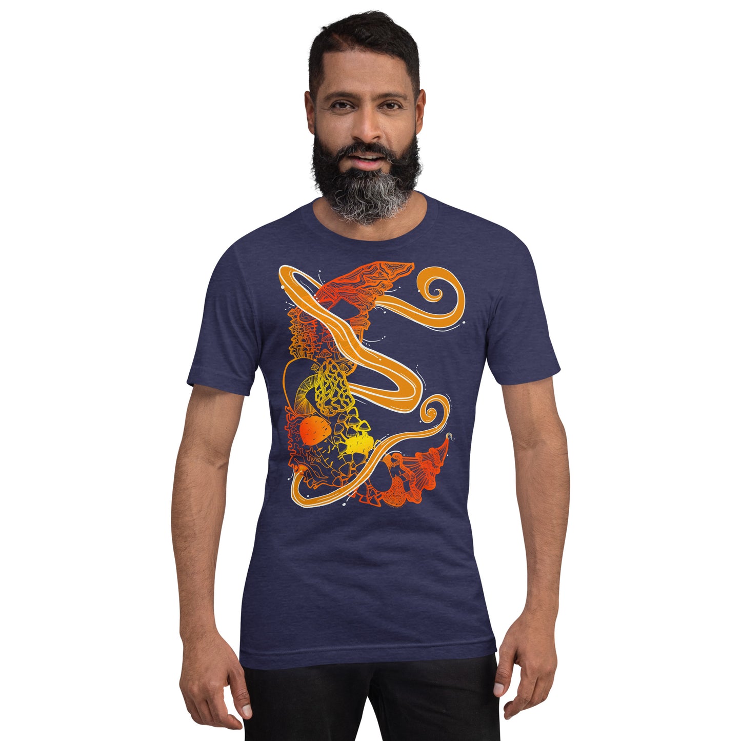 Fire Mushroom Moon Magic Unisex t-shirt
