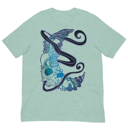 Dark Blue Mushroom Tshirt