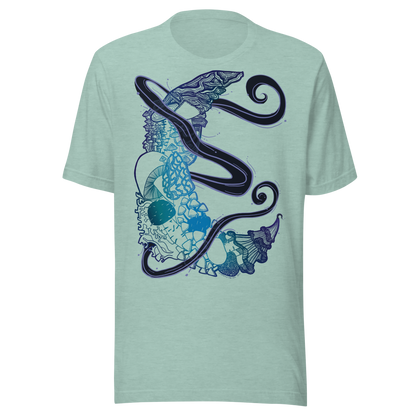 Dark Blue Mushroom Tshirt