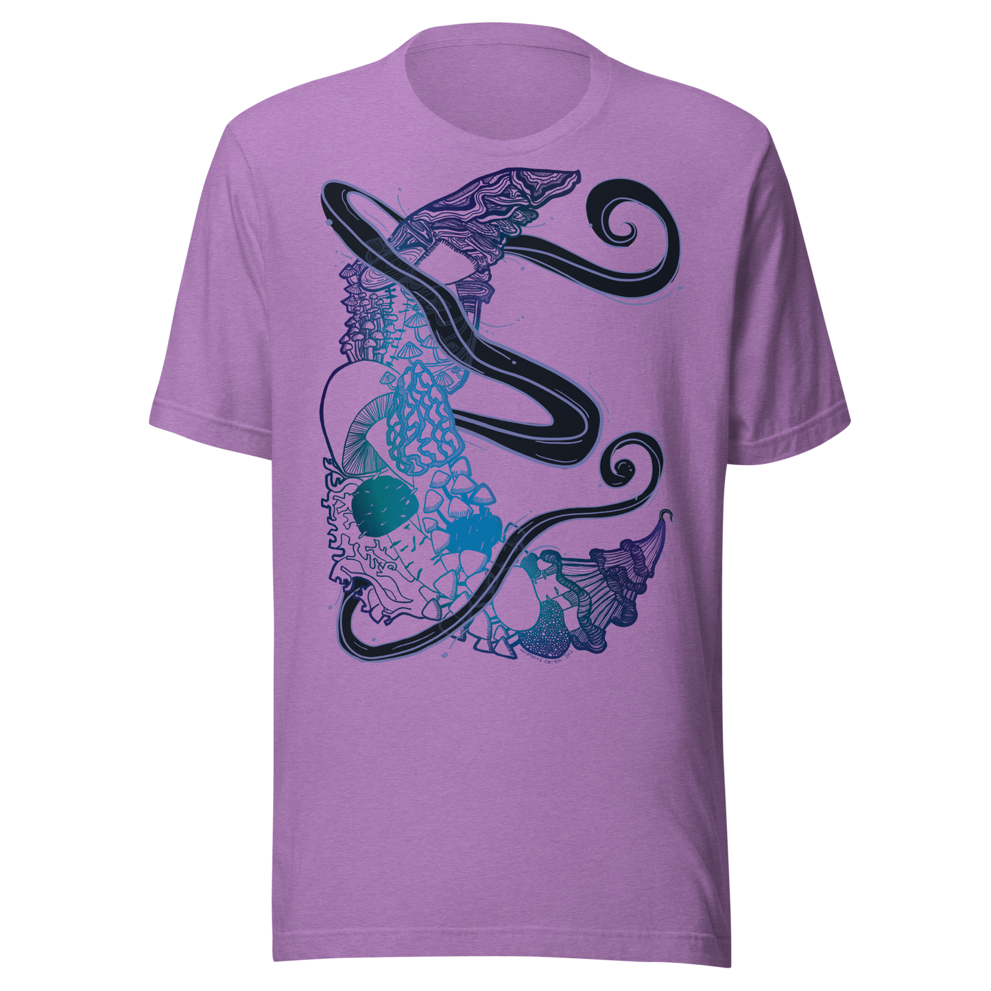 Dark Blue Mushroom Tshirt