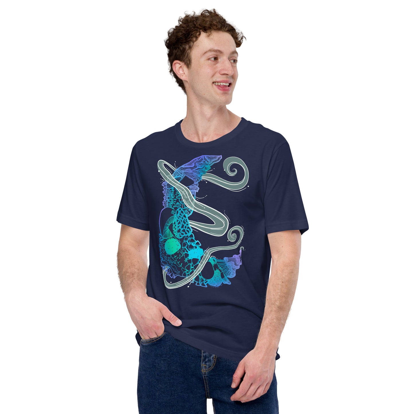 Cool Mushroom Moon Magic T-Shirt