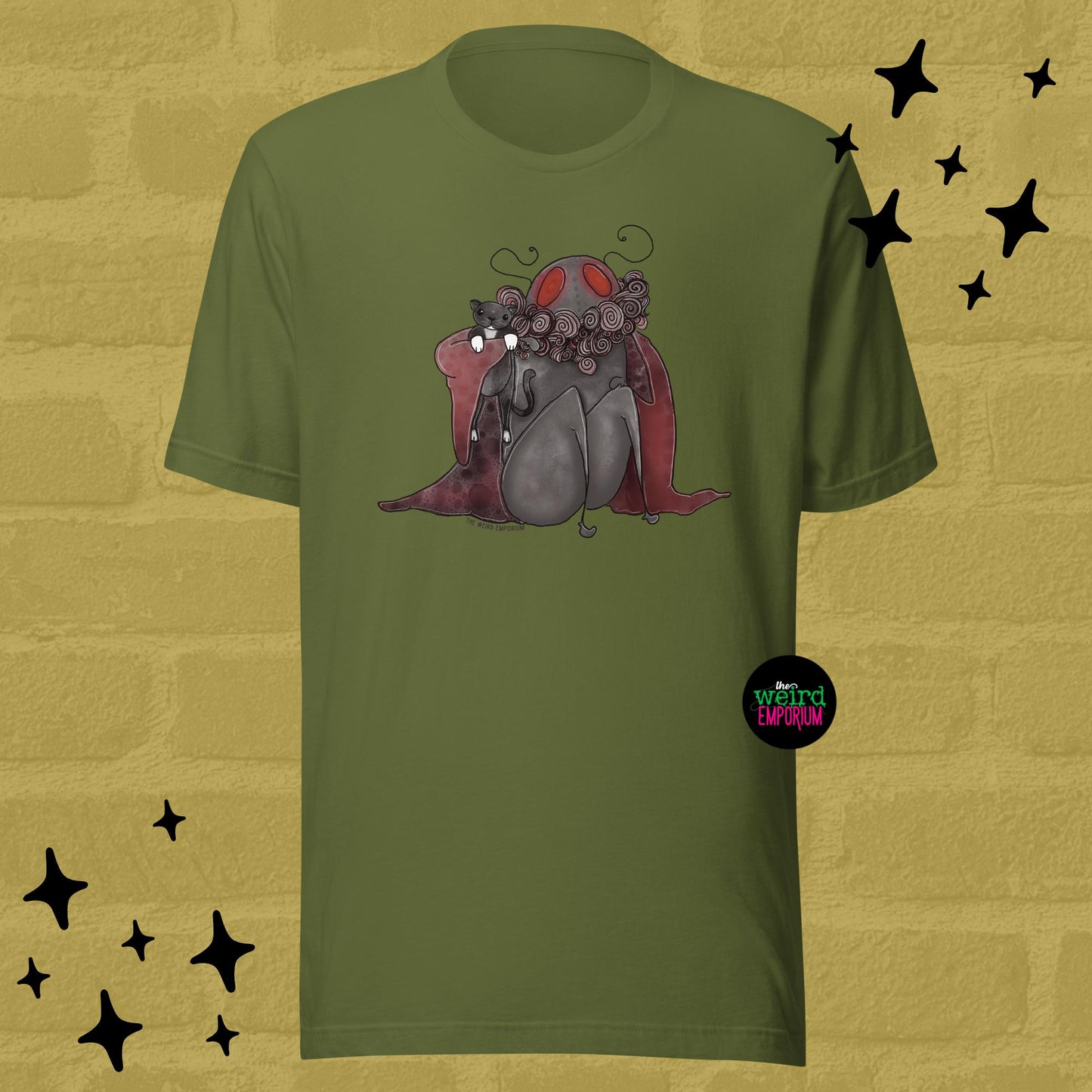 Mothman & Cat Tshirt