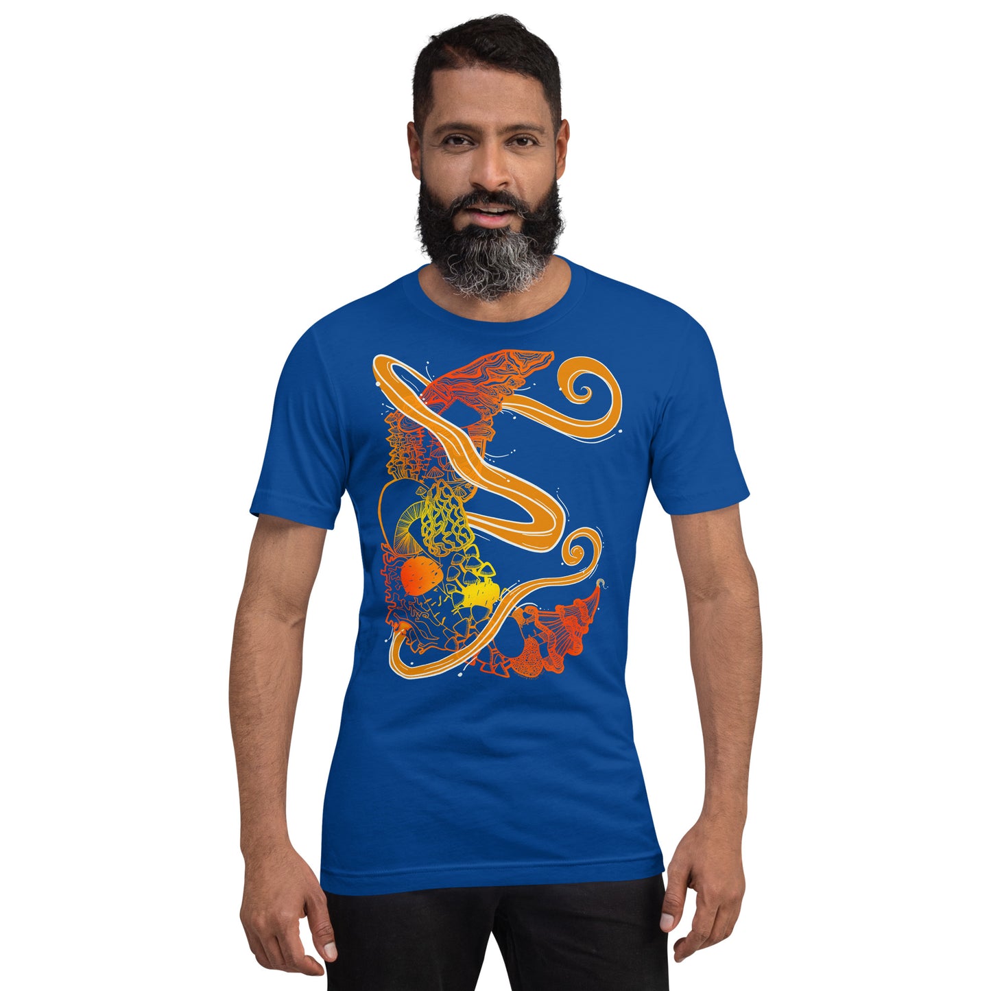 Fire Mushroom Moon Magic Unisex t-shirt