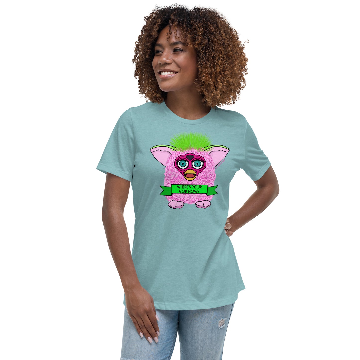 Furby - Where's Your God Now? Women's Relaxed T-Shirt