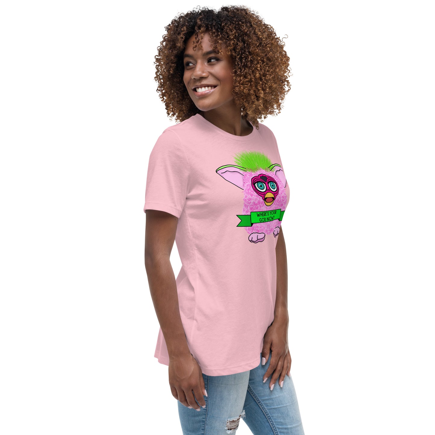 Furby - Where's Your God Now? Women's Relaxed T-Shirt