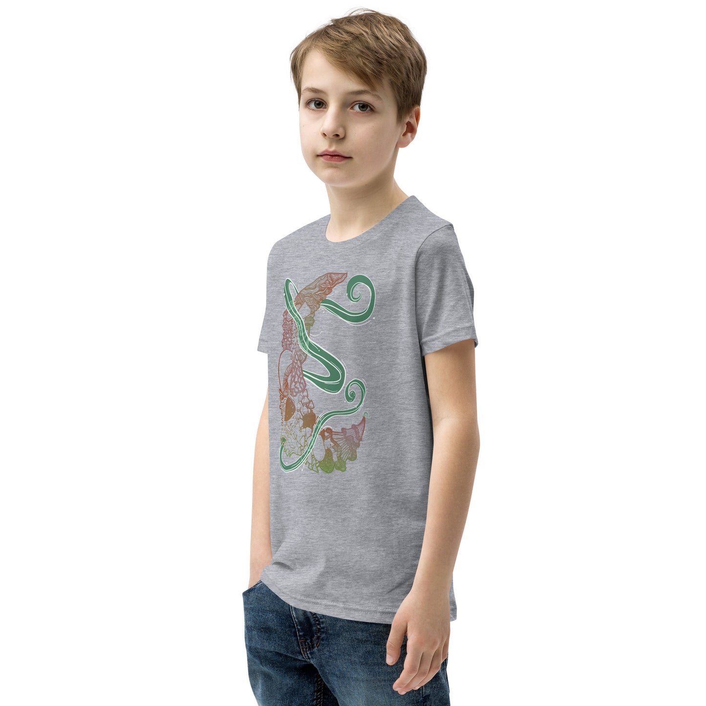 Earthy Mushroom Magic Youth Short Sleeve T-Shirt