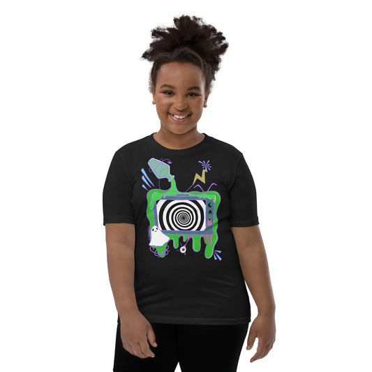 Spooky TV Youth Short Sleeve T-Shirt
