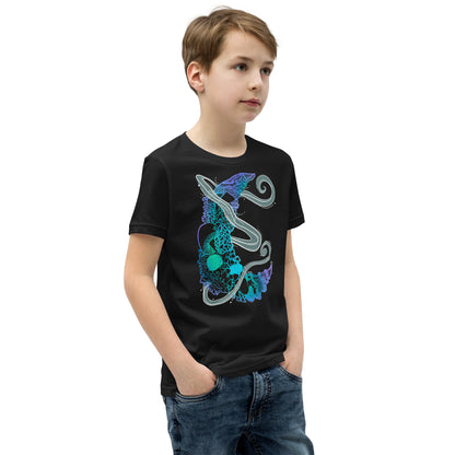 Cool Mushroom Moon Magic Youth Short Sleeve T-Shirt