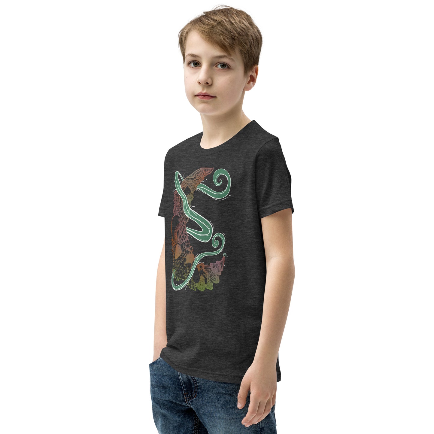 Earthy Mushroom Magic Youth Short Sleeve T-Shirt