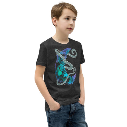 Cool Mushroom Moon Magic Youth Short Sleeve T-Shirt