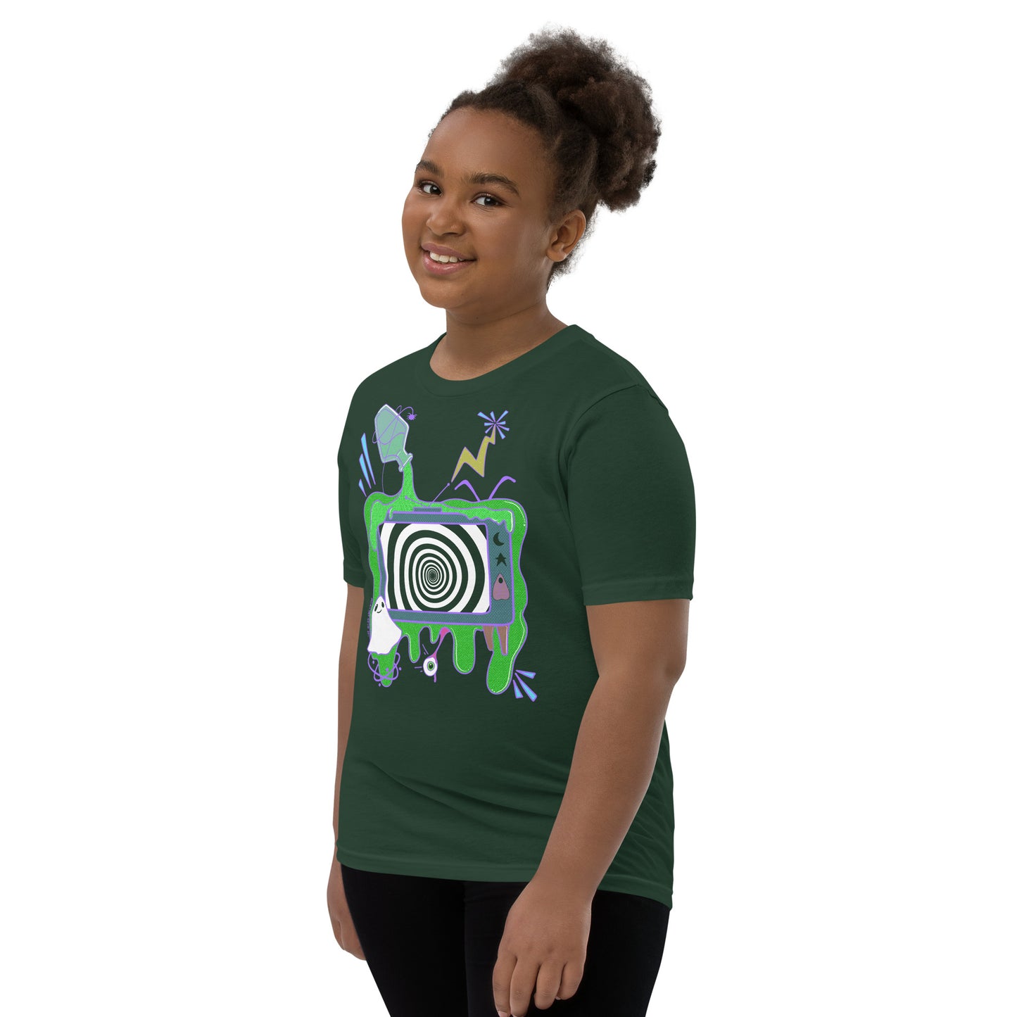 Spooky TV Youth Short Sleeve T-Shirt