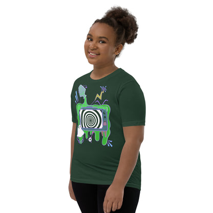 Spooky TV Youth Short Sleeve T-Shirt