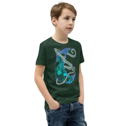 Cool Mushroom Moon Magic Youth Short Sleeve T-Shirt