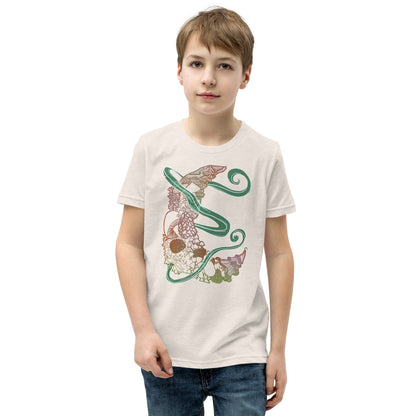 Earthy Mushroom Magic Youth Short Sleeve T-Shirt