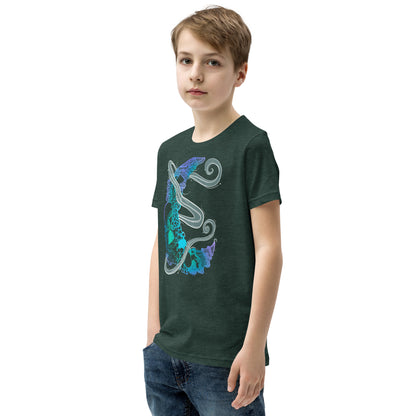 Cool Mushroom Moon Magic Youth Short Sleeve T-Shirt