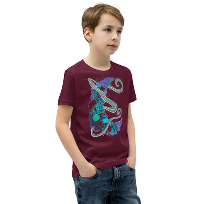Cool Mushroom Moon Magic Youth Short Sleeve T-Shirt