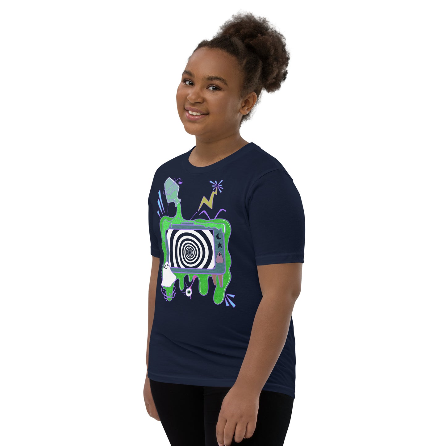 Spooky TV Youth Short Sleeve T-Shirt
