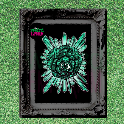Mint Eyeball Crystals Print