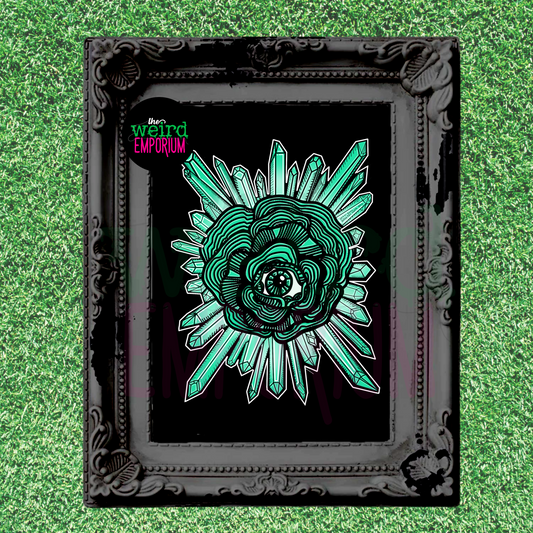 Mint Eyeball Crystals Print