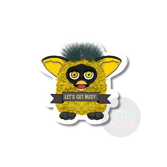 Furby -  Let's Get Busy Sticker