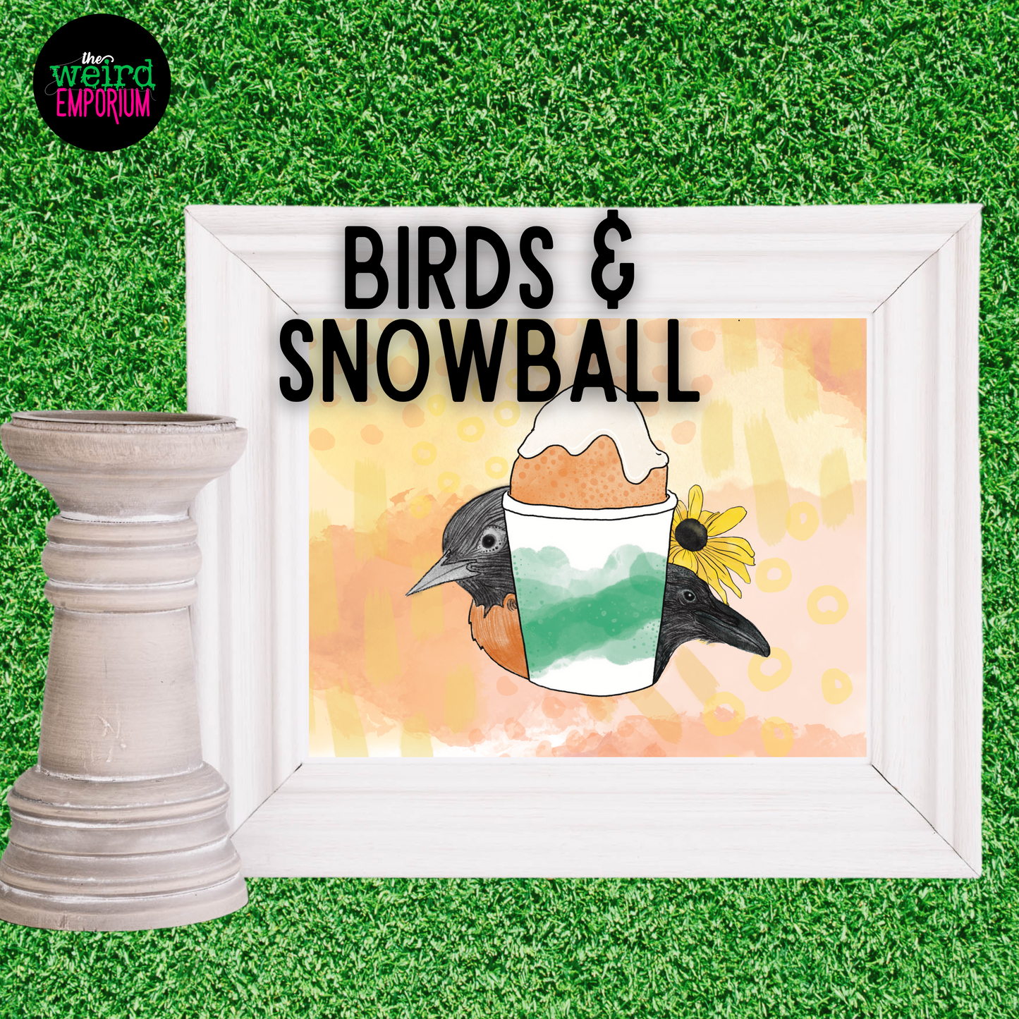 Baltimore Birds & Snowball Print