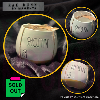 Re-sale Rae Dunn x Magenta Halloween Planters (Ghostin', Spookin', Hauntin')
